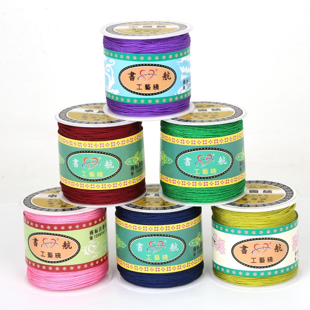 91-274Meter Cotton Cord Nylon Cord Thread String DIY Beading Braided Bracelet Jewelry Making