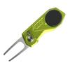 Switchblade Golf Divot Repair Tool Ball Marker Aluminum Alloy Mini Golf Divot Tools Foldable Button Golf Green Fork