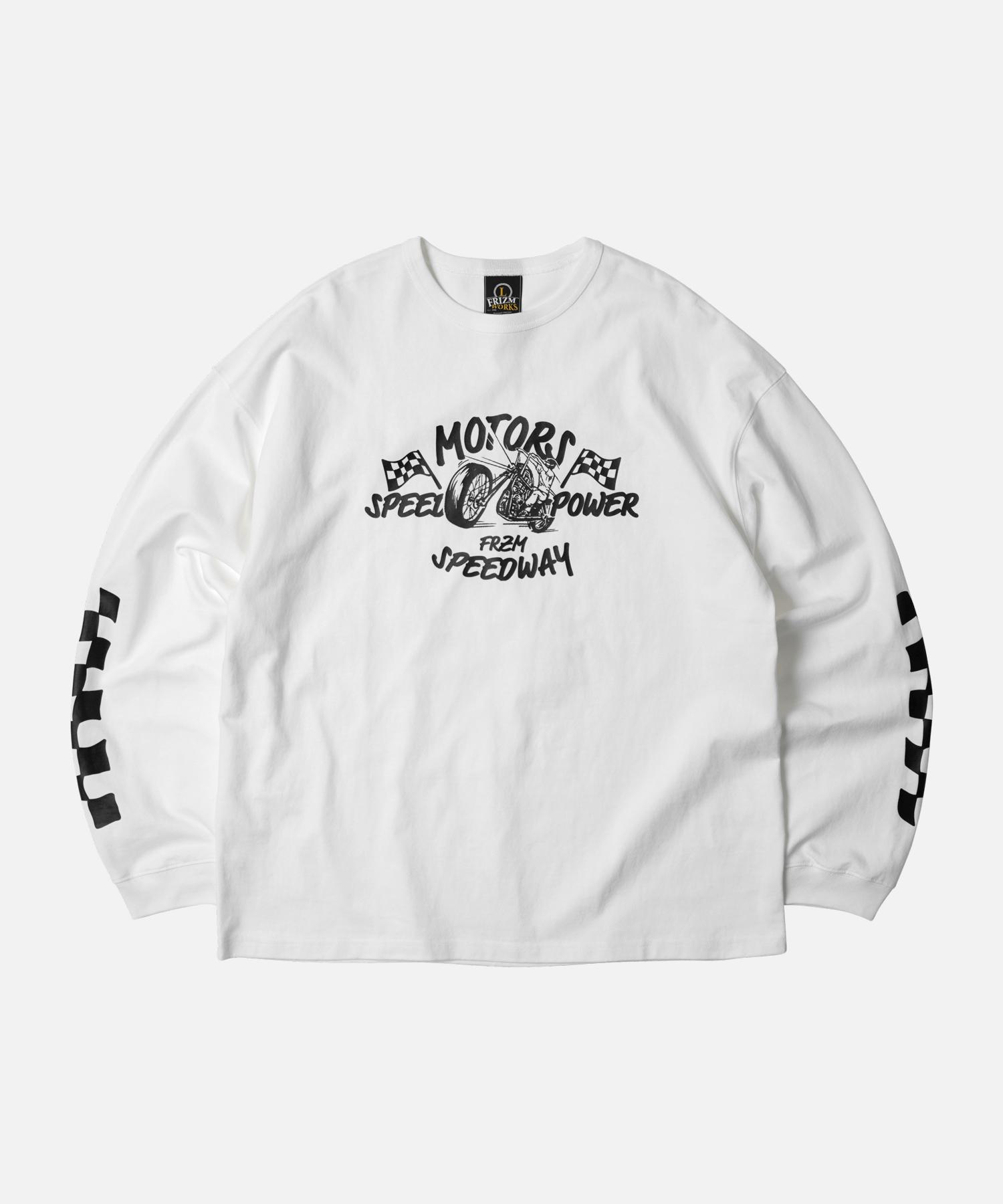 Prism Works Motors Speedway Лонгслив _ Белый White/L