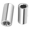 2 PCS 1/4in Square Drive To 1/4 Hex Socket Bits Converter Screwdriver Bit Adapter Power Tool Accessories