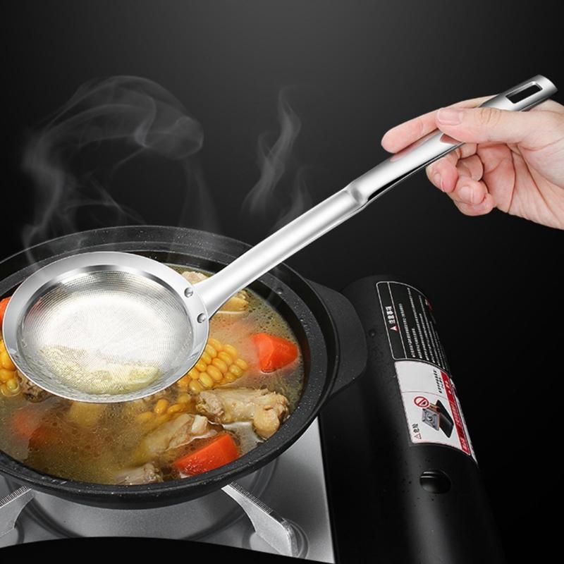 Slotted Spoon with Strainers Oil Separator Spoons Kitchen Accessories for Separating and Straining Oil and Liquids