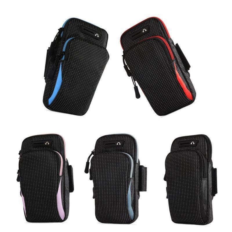 Breathable Mesh Sports Armband Phone Holder for 4.7-6.5 Inch Devices Upgrades Adjustable Straps for Outdoor Activity