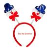 Christmas Hair Clip & Headband Set: Snowman Ornament, Bow, Hat - Perfect Holiday Accessories for Kids