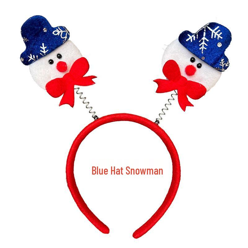 Christmas Hair Clip & Headband Set: Snowman Ornament, Bow, Hat - Perfect Holiday Accessories for Kids