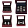 Casket Jewelry Fashion Simple Exquisite Girls Ring Jewelry Porous Mahogany Set