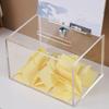 Acrylic Raffle Ticket Container with Lock and Sign Holder Cardboard Raffle Box Clear Ballot Box for Fundraising Donation Voting