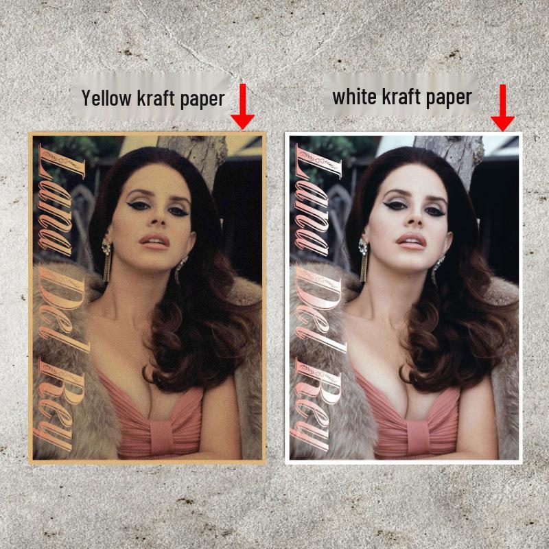 Large Vintage Lana Del Rey Music Star Poster - European & American Style Wall Art