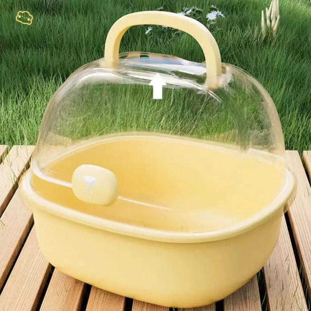 Handheld Chinchilla Outdoor Cage Portable Small Pet Carrying Box Clear Hamster Carry Case Ferrets