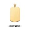 5Pcs Whole Sale 7 Colors Military Tag Men Jewelry Stainless Steel Necklace Pendant High Polished Necklace