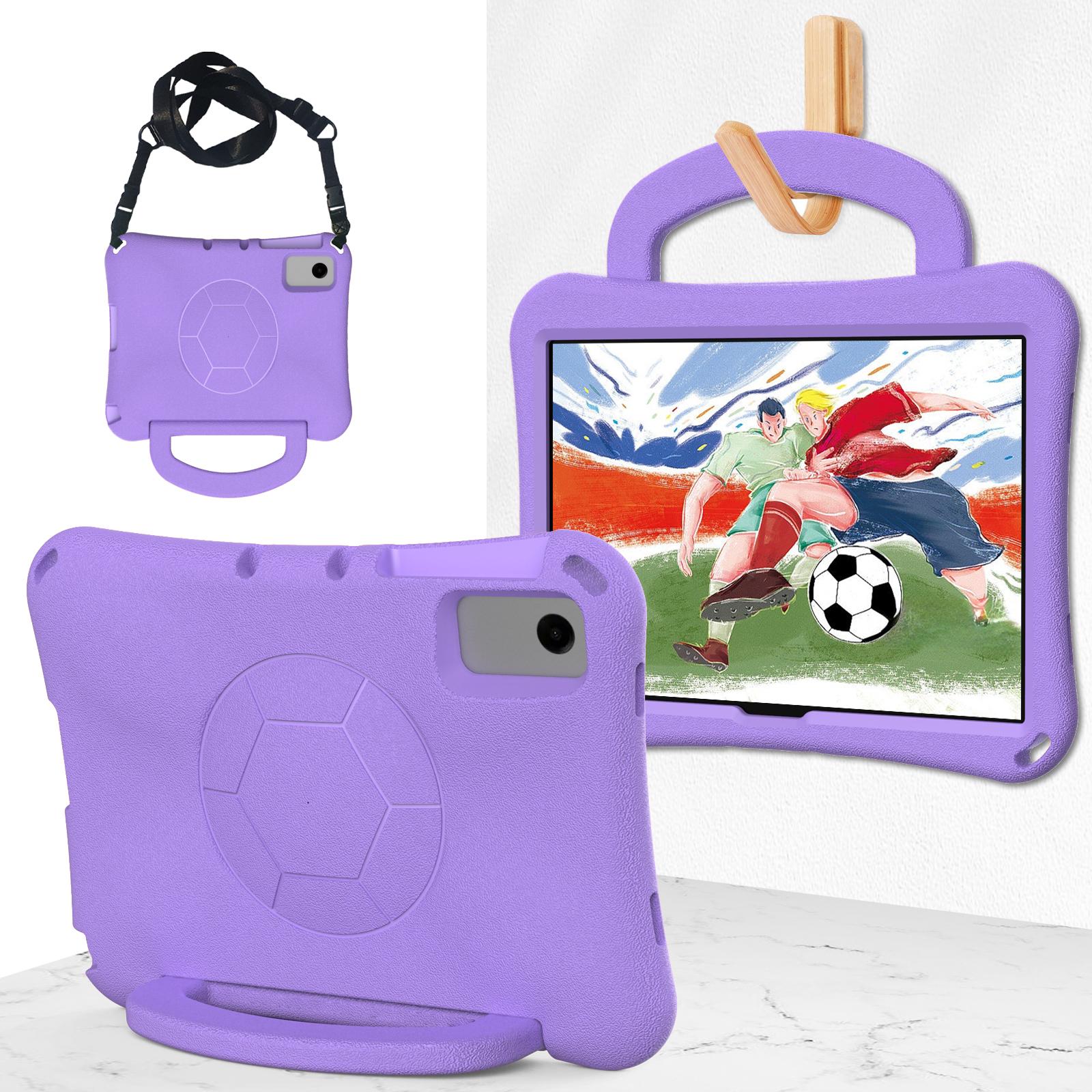 Étui pour Samsung Galaxy Tab A11Plus SM-X230 X236 A9Plus 11 pouces X210 X216B X218U Housse avec Support Stand Poignée Football avec Sangle A9Plus 11 SM-X218U