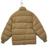 HUNTING WORLD 44004TA Beige Leather Logo Patch Sleeve Ribbed Down Jacket Jacket 38 beigeUsed