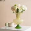Creative Lotus Leaf Ruffle Glass Vase Plant Pots Table Decoration Flowers Arrangement Modern Floral Vase Room Aesthetic Decor