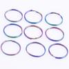 Wholesale Open Split Key Rings Stainless Steel Connectors For Jewelry Making Supplies DIY Keychain Necklace Colored Materials