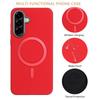 For Samsung Galaxy A56 5G Case BINFEN COLOR BF40 Magnetic Case Electroplated PU + TPU Phone Back Cover