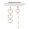 2piece Golden Alloy Made Charm Earrings For Elegant Style Crystal Tassel Pearl Partners Friends