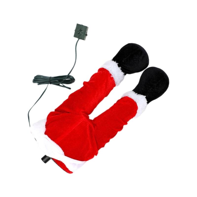 Accessoire Arbre de Noël Unique à Jambes Oscillantes Peluche Charme de Fête Décoration