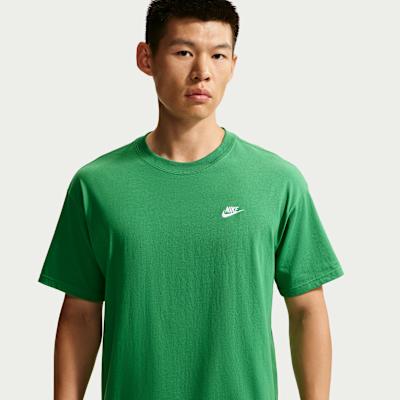 Nike T Shirts Unisex Green Crew Neck M