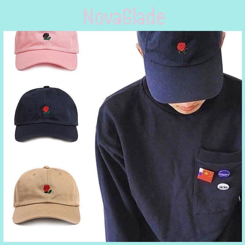 Prémiová Nová The Hundreds Dad Hat Květina Růže Vyšívaná Snapback Baseballová Čepice