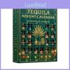 Calendar Advent de Crăciun Sticlă de Tequila Cu Decorațiuni Plate Acrilice Pentru Schimb de Cadouri de Sărbători