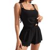 New Water-Soluble Jacquard Fashion Casual Camisole & Shorts: European & American Summer Women's Pajama Homewear