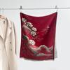 Autumn and winter new double-sided color oil painting series imitation cashmere thickened warm scarf women's air conditioner shawl