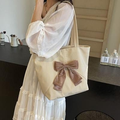 Bow Bag Damen Umhängetasche Große Kapazität Unterarmtasche Pendler Einkaufstasche