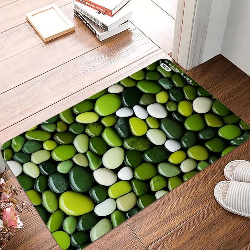 Natuurlijke Kiezels Deurmat Comfortabel Zacht en Warm Geluiddempende Entree Hal Mat Badkamertapijt Woondecoratie 60x90cm24x35in