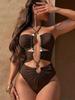 Fio Dental Sexy Maiô Feminino Peça Única Roupa de Banho Feminina Vazado Biquíni Monokini Roupa de Natação Roupa de Banho Moda Praia