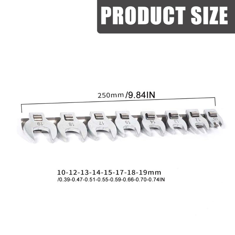 Practical Fuels Hose Spanner Set 9pc Nonslip Grip Design Tube Wrench Tool For Garage Workshop Applications