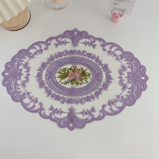 Vintage Floral Lace Tablecloth Handwoven Hollowed-Out Design For Elegant Home & Living Room Decor Perfect For Coffee Tables Coffee Tablecloth