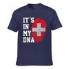 Switzerland Flag Swiss Country Map ITS IN MY DNA Men Women Tshirt Boys Tees T Shirt Hip Hop Tshirts XS5XL 100 Cotton