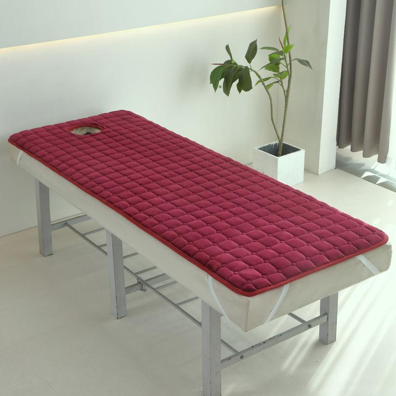 Thickened Velvet Beauty Mattress with Holes Soft Non slip and Warm Mattress Sheet Lunch Break Folding Mattress