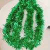 Plastic Tinsel Garlands - Waterproof Christmas Decorations for Indoor & Outdoor Use, No Electricity Needed, Featherless, Durable Holiday Home Decor