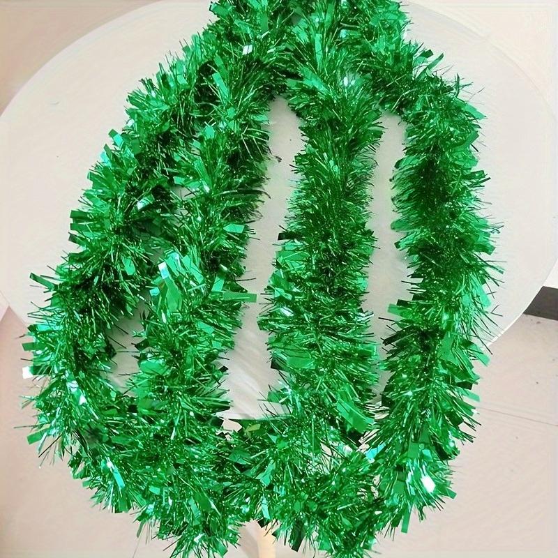 Plastic Tinsel Garlands - Waterproof Christmas Decorations for Indoor & Outdoor Use, No Electricity Needed, Featherless, Durable Holiday Home Decor