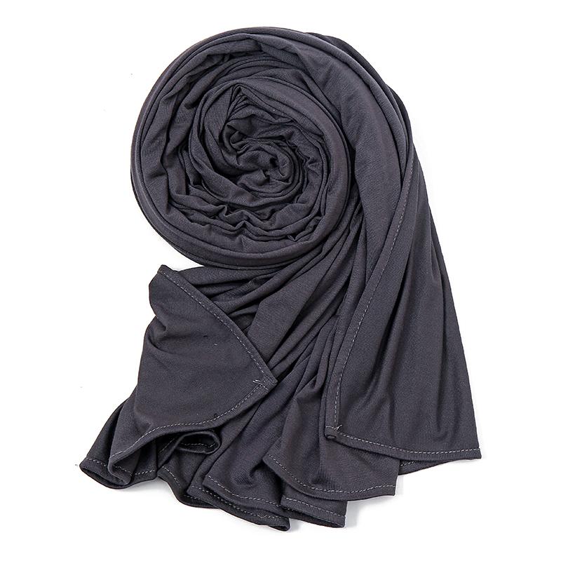Cotton Jersey Instant Hijab Scarf Muslim Fashion Plain Wraps Soft Women'S Head Hood Scarf Elasticity Shawls Underscarf Headscarf