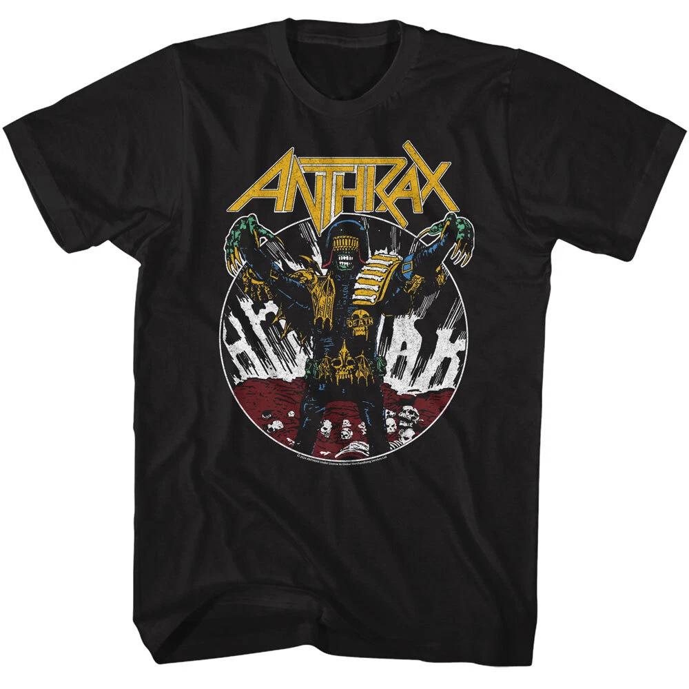 Anthrax Judge Death I Am The Law Men s T Shirt Metal Rock Band Merch 2XL