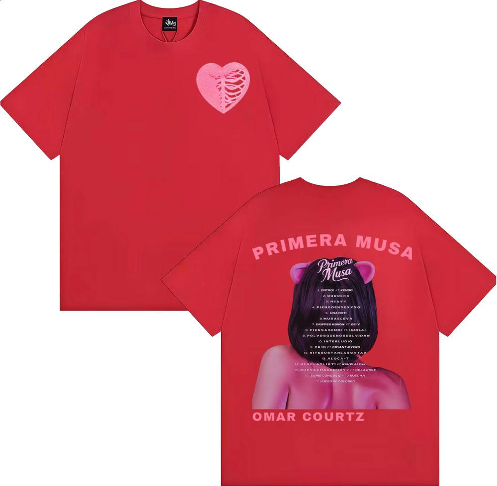 

Omar Courtz Primera Musa Album Tour Merch Tshirts Unisex Women High Street Fashion Trend T Shirts Comfort Cotton Oversized Tshirt S