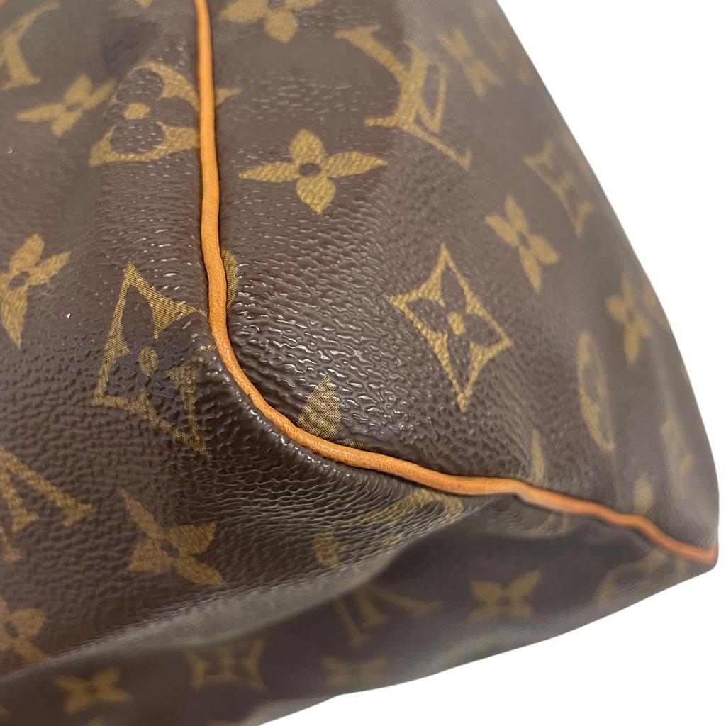 Used Louis Vuitton Monogram Speedy 25 M41528 Boston Bag Brown Authentic 1215