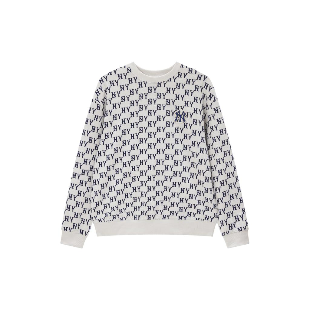 New MLB Sweatshirt Unisex Dark Cream 3AMTM0334-50CRD