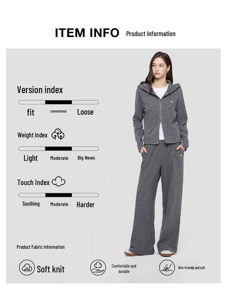 Gap Women's 2025 Autumn Embroidered Logo Slim Fit Zipper Hooded Knit Cardigan