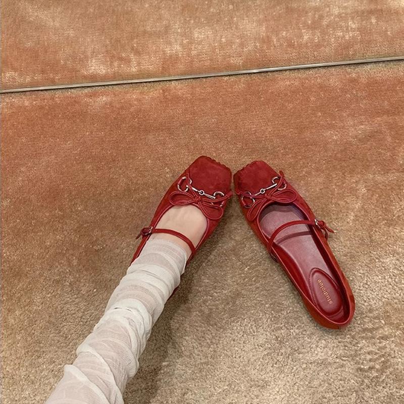 

Виноград Мама Studiolee Французский Девушка Бант Универсальный Нос Пятачок Мэри Джейн Одинарная Обувь Женщины 40