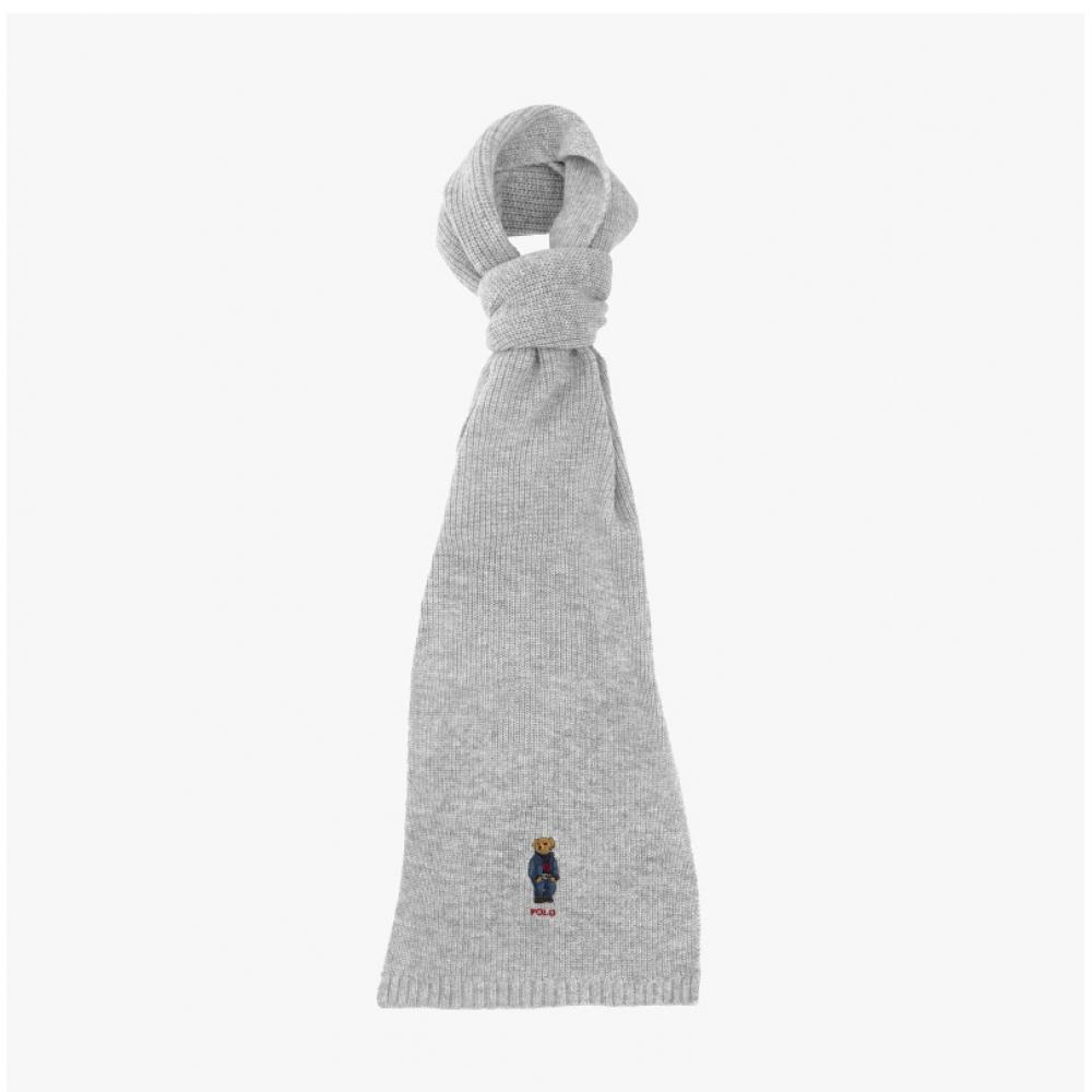 Polo Ralph Lauren Pc1269 032 Solid Denim Bear Knit Muffler