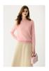 Women's Cashmere Half-High Neck Slim-Fit Sweater - Solid Color, Warm, Versatile for Autumn and Winter