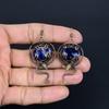 Sodalite Handmade Gemstone Earrings, 925 Solid Sterling Silver Earrings Antique Jewelry, Earrings For Engagement Gift