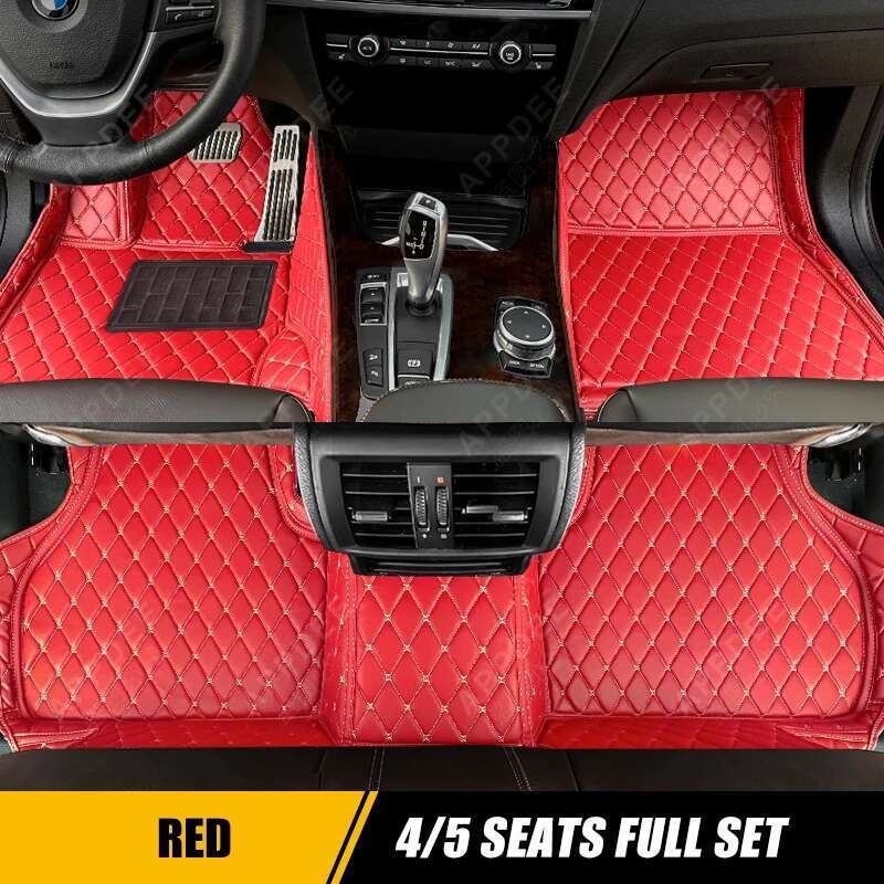 

APPDEE Автомобильные коврики для KIA carnival 2015 2016 2017 автомобильные подкладки для ног автомобильный ковер красный