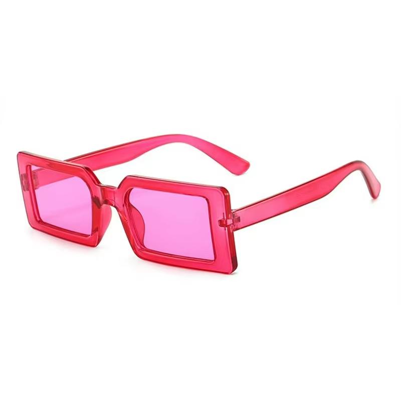 

Summer Stylish Uv Sunglasses For Female Dopamine Color SunglassesSquare Sunglasses Trend 5214 Durable Premium-quality