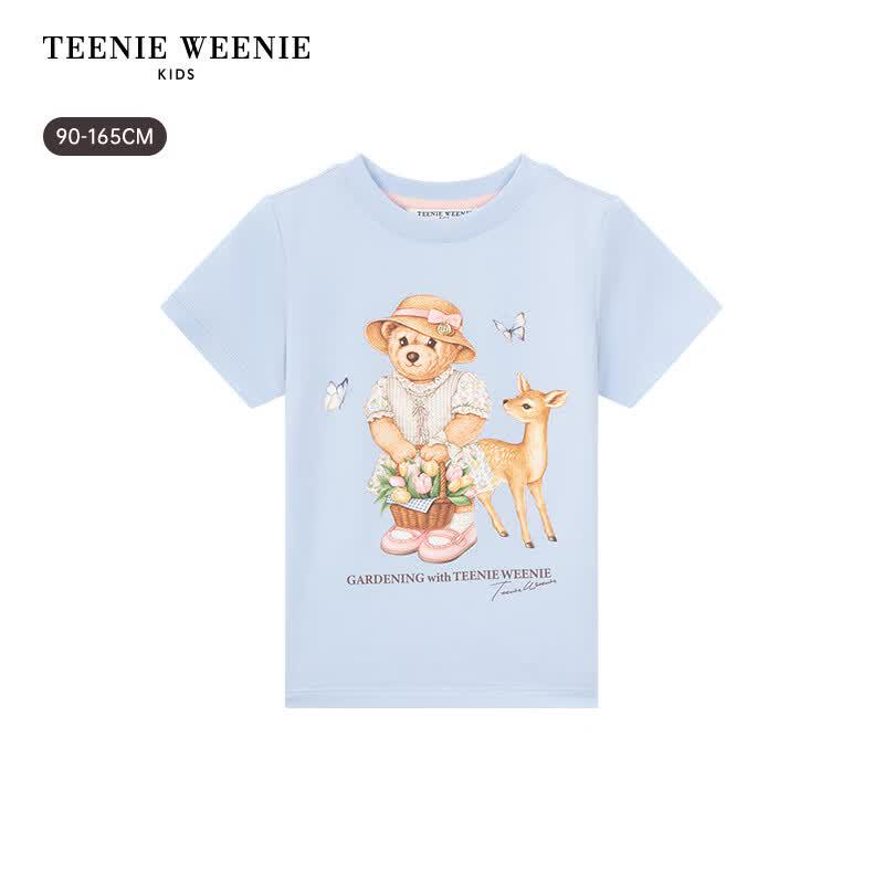 Teenie Weenie Kids' Floral Print Short Sleeve T-Shirt