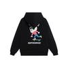 Li-Ning Solid Color Skull Print Cotton Drawstring Hoodie Men Tops AWDS913-4