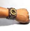 Sundial Wrist Watch Brass Compass & Leather Straps Nautical Steampunk Handmade