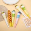 Ballpoint Pen Pinch Bounce Pen Ice Cream Squeeze Sensory Toy Pen Cute Soft Gel Pen  Office School